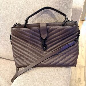 Rebecca Minkoff Espresso Edie Leather Satchel